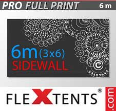 Carpa plegable FleXtents PRO con impresión digital completa 3x6m