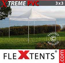 Carpa plegable FleXtents Pro Xtreme 3x3m Transparente