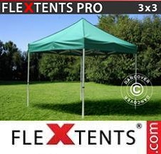 Carpa plegable FleXtents Pro 3x3m Verde