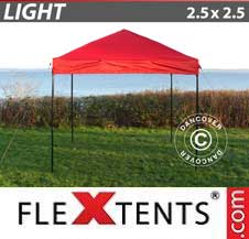 Carpa plegable FleXtents Light 2,5x2,5m Rojo