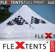 Carpa plegable FleXtents PRO con impresión digital completa 2x2m