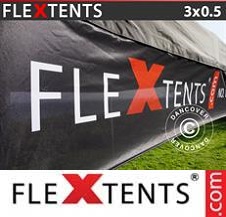 Carpa plegable FleXtents PRO con impresión digital completa 3x0,5m