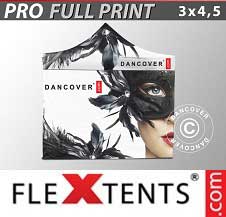 Carpa plegable FleXtents PRO con impresión digital completa 3x4,5m,