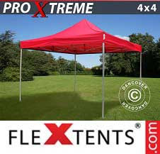 Carpa plegable FleXtents Pro Xtreme 4x4m Rojo
