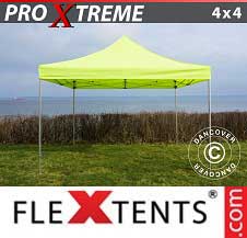 Carpa plegable FleXtents Pro Xtreme 4x4m Amarillo Flúor/Verde