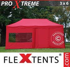 Carpa plegable FleXtents Pro Xtreme 3x6m Rojo, Incl. 6 lados