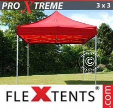 Carpa plegable FleXtents Pro Xtreme 3x3m Rojo