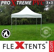 Carpa plegable FleXtents Pro Xtreme 3x3m, Blanco